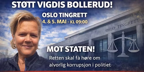 Hyggetreff\/St\u00f8tteerkl\u00e6ring til Vigdis Bollerud!