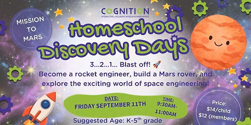 Homeschool Discovery Days: Mission To Mars 