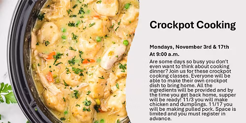 Crockpot Cooking 