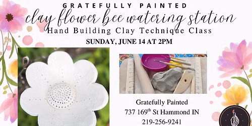 Hand Build a Clay Flower Bee Oasis for Your Garden