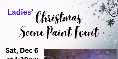 Ladies' Christmas Scene Paint Event