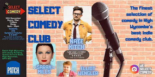 Select Comedy Club @ Patch High Wycombe - December 2026
