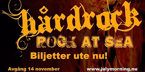 ROCK AT SEA H\u00c5RDROCK - TYDLIGEN ONE MORE TIME