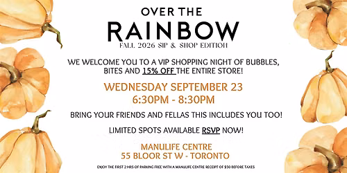 Over the Rainbow: Fall 2026 Sip & Shop