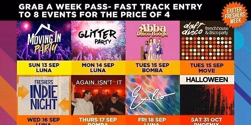 Exeter Freshers Week '26