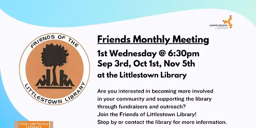 Friends of the Littlestown Library Meeting (Fall 2025)