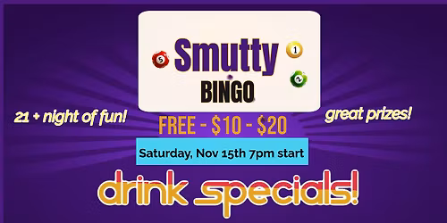 Smutty Bingo Night!