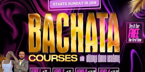 \u2605Try the first time for FREE \u2022 New bachata season starts Jan 18th with Aldonya Dance Academy\u2605