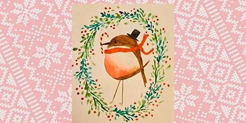 Watercolor Fancy Bird Workshop - Dec 28, 5-7 pm