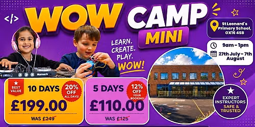 St Leonard's Primary School Summer WOW Camp (27th - 31st July)