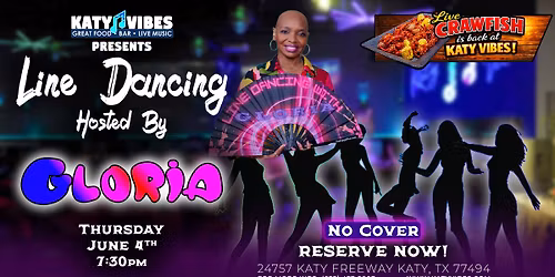\ud83d\udc83 Line Dancing with Gloria at Katy Vibes! \ud83d\udc83