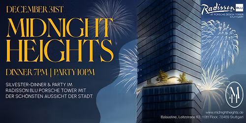 Midnight Heights - Stuttgarts h\u00f6chste Silvesterparty - Partyticket