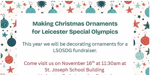 Making Christmas Ornaments for LSOSDG