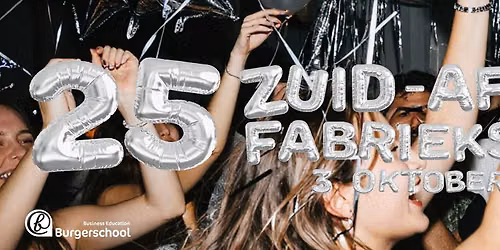 Jubileum 25 jaar Zuid-Afrika \u2022 zaterdag 3 oktober 2026 \u2022 Fabriekspand Roeselare