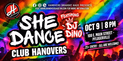 She Dance with DJ Dino @ Club Hanovers Pflugerville