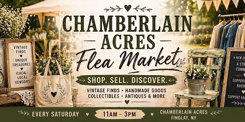 Flea market at Chamberlain Acres Garden Center 