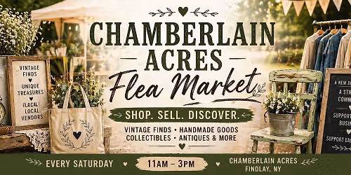 Flea market at Chamberlain Acres Garden Center