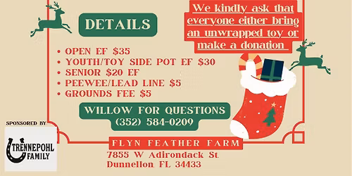 $1000 added Toy drive 4D Barrel Race