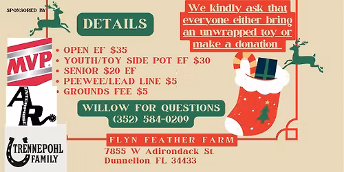 $1100 added Toy drive 4D Barrel Race with MVPproduct awards