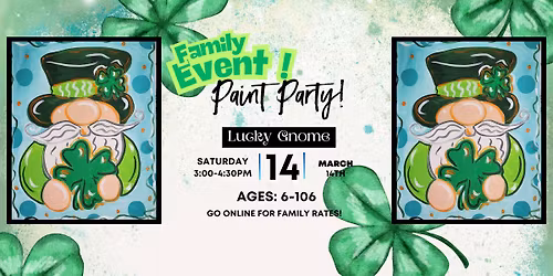 Lucky Gnome Family Painting Party