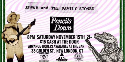 JD PINKUS \/\/ YES MA\u2019AM \/\/ SLYNE & THE FAMILY STONED \/\/ PENCILS DOWN