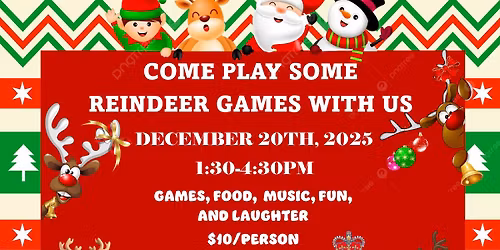 Christmas Fun Games Day - $10 Cash at the Door