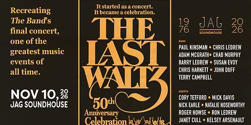 The Last Waltz at JAG Soundhouse 