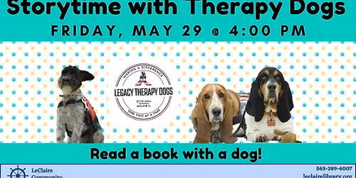 Storytime with Legacy Therapy Dogs