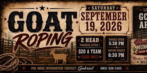 Goat Roping @ the Posse 