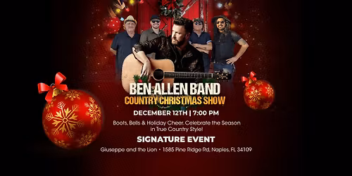 Bend Allen Band Country Christmas Show