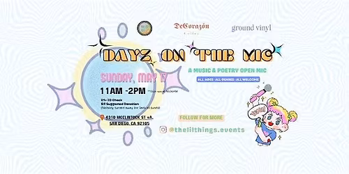 Dayz on the Mic - A Music & Poetry Open Mic