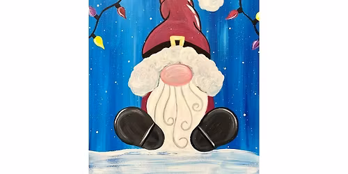 Snickers Bar & Grill Santa Gnome Public Paint Party