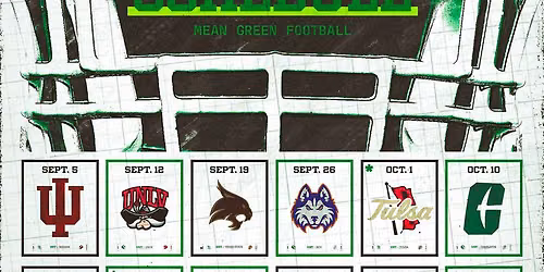 2026 North Texas Mean Green Football Season Tickets (Includes Tickets To All Regular Season Home Games)