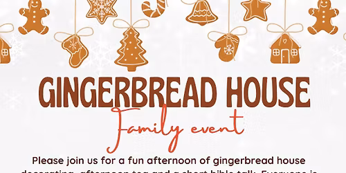 Family gingerbread making