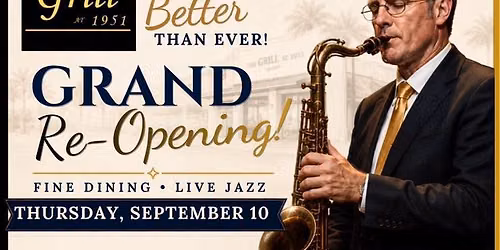 \u2b50\ufe0fGRAND\u2b50\ufe0f  RE-OPENING  \u2b50\ufe0f \ud83c\udfb7 International Saxophonist Eric Alexander with Jim Holman Jazz Trio\u2b50\ufe0f