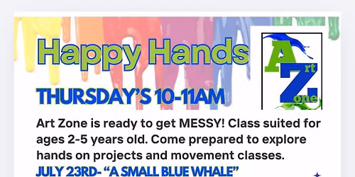 Happy Hands A Small Blue Whale