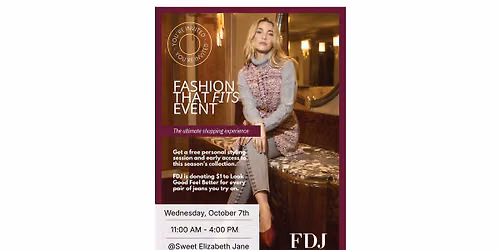 Sweet Elizabeth Jane x French Dressing Jeans Fashion that Fits Trunk Show