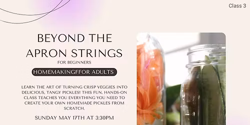 Beyond the Apron Strings: Homemade Pickles \ud83e\udd52