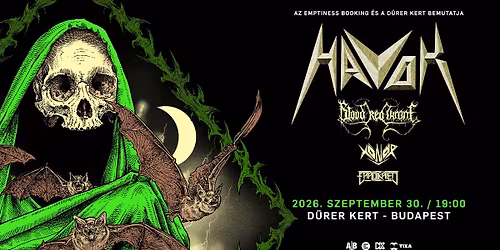 Havok (US), Blood Red Throne (NO), Xonor (CH), Eradikated (SWE) - D\u00fcrer Kert
