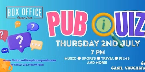 The Box Office Thursday Night Pub Quiz