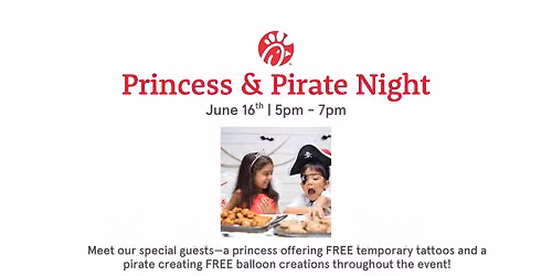 Princess & Pirate Night at Chick-fil-A Cornerstone