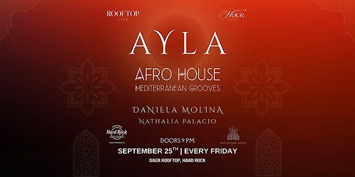 AYLA at DAER Rooftop | AFRO HOUSE| September 25th