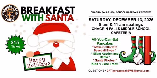 Breakfast with Santa - Chagrin Falls Baseball