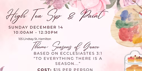 High Tea Paint and Sip.