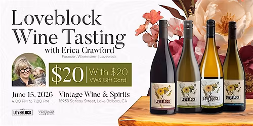 Loveblock Wine Tasting Experience with Erica Crawford