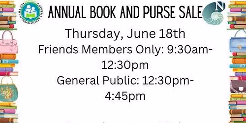 Annual book and purse sale