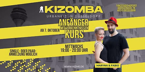 Kizomba Kurs f\u00fcr \u00c4nf\u00e4nger mit Vorkenntnissen (UrbanKiz Style)