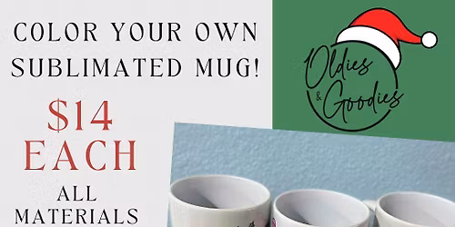 Color Your Own Sublimated Mug | $14
