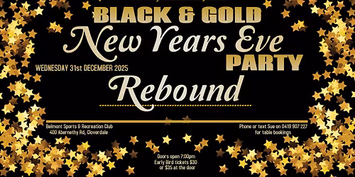 Saturday Rocks NEW YEARS EVE with DJ Brian and REBOUND
