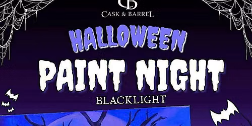 Halloween black light paint night